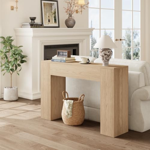 Epecoya 43 Inch Small Light Oak Console Table - Image 3