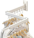Wall Mounted Foldable Clothes Drying Rack, Heavy Duty 3-Fold Laundry Airer by CHAHUANV