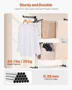 VEVOR Clothes Drying Rack, 4-Tier Foldable Laundry Dryer Rack, Metal Drying - Image 3