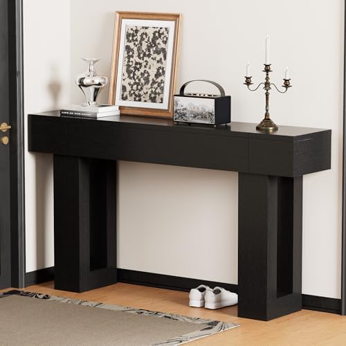 63 Inch Long Console Table, Narrow Rectangular Sofa Table Behind The Couch - Image 6
