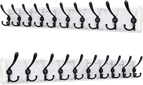 SKOLOO Rustic Large Wall Mounted Coat Rack-38.6'' Long Coat Rack by SKOLOO