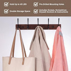 Dntorx 2Pack Wall Mounted Coat Rack - Image 4