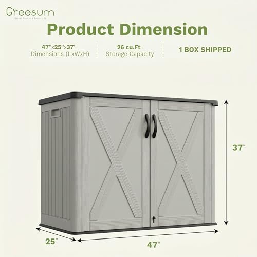 Greesum 26 Cuft Outdoor Storage Box - Image 2