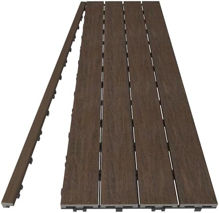 NewTechWood 1/12 ft. x 3 ft. Quick Deck Composite Deck Tile Straight Trim in - Image 3