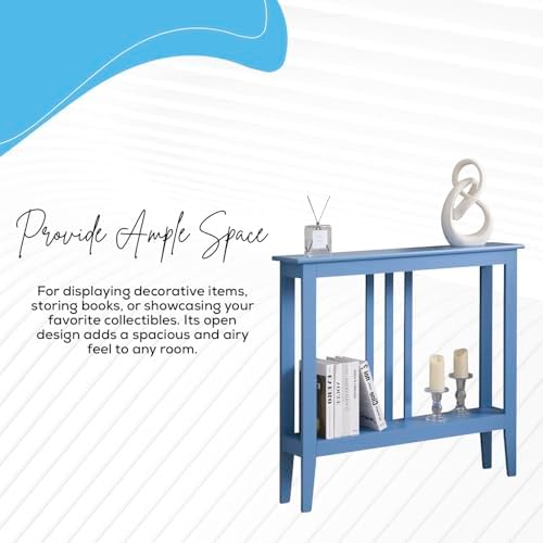 Kings Brand Narrow Console Table w/Storage Shelf - Image 7