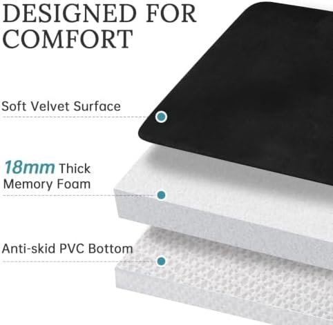 HUXMEYSON 3-Piece Memory Foam Bathroom Rug Set - Image 6