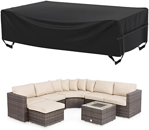 Velway Patio Furniture Cover Outdoor Waterproof Rectangular Patio Table Chair by Velway