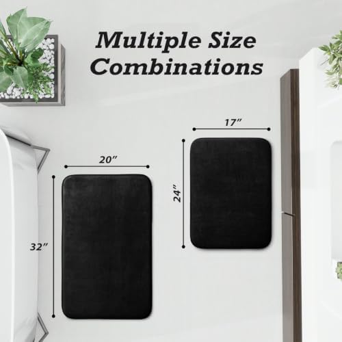 HUXMEYSON Bathroom Rugs Sets 2 Piece, Non-Slip & Quick Dry Bath Mat Set - Image 2