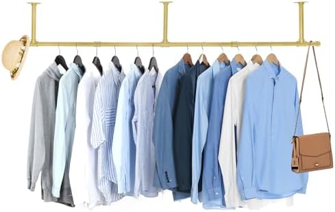 Oroonoko 72" Wall Mounted Clothes Rack, Closet Rods by Oroonoko