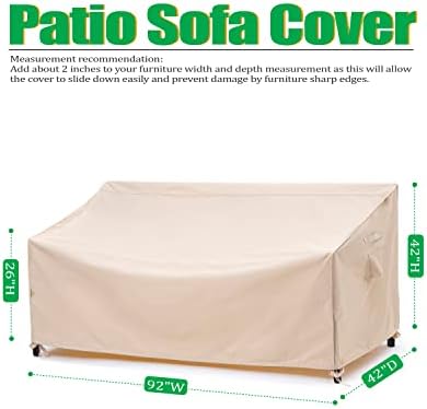 F&J Outdoors XL Patio Sofa Covers Outdoor Couch Covesr - Image 2