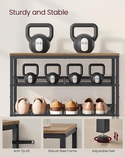 VASAGLE 5-Tier Shoe Rack, Adjustable, Freestanding - Image 7