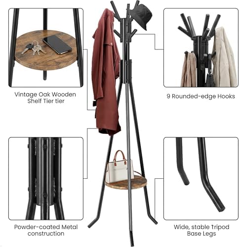 Simple Houseware Freestanding Coat Rack - Image 3