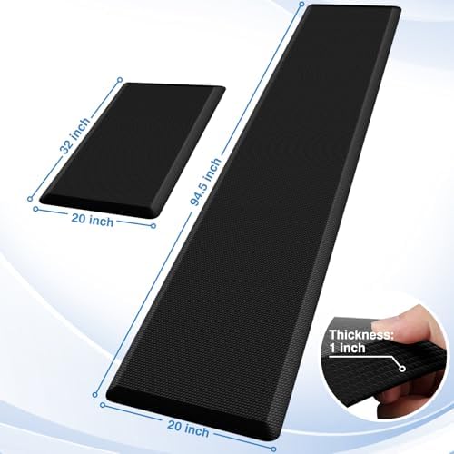 StepRite 1-Inch Kitchen Mats for Floor, 2-Piece Anti-Fatigue Rugs - Image 2
