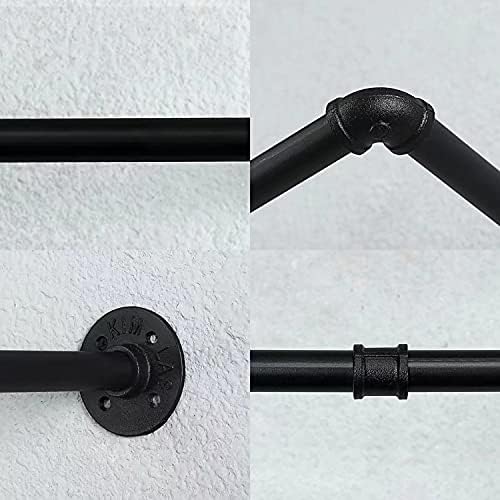 Oroonoko 36" Wall Mounted Clothes Rack, Closet Rods - Image 6