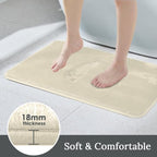 HUXMEYSON 3-Piece Memory Foam Bathroom Rug Set - Image 3