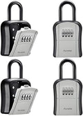 Puroma Key Lock Box Outdoor 4 Digit Code Combination Lockbox House, 4 Gray by Puroma