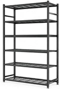 36.4" W Storage Shelves, 6-Tier Metal Shelving Unit by Unknown