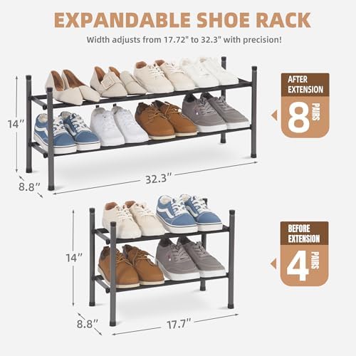 STORAGE MANIAC Expandable Shoe Rack - Image 3