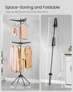 SONGMICS Clothes Drying Rack, 75.6-Inch Drying Rack, 6 Rotatable Arms - Image 3