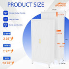 GAIOUS 61" Tall Kitchen Pantry Cabinet, Metal Storage Cabinet White Cupboard - Image 2