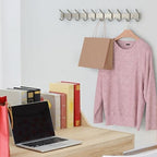 Coat Rack Wall Mount – Brushed Nickel 30 Inch Stainless Steel Hook Rail - Image 6