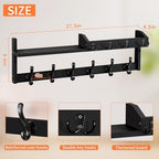 27.5" Wall Mount Coat Rack - Image 2