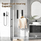 Clothes Drying Rack, Laundry Room Wall Mounted Retractable Clothes Hanger - Image 5