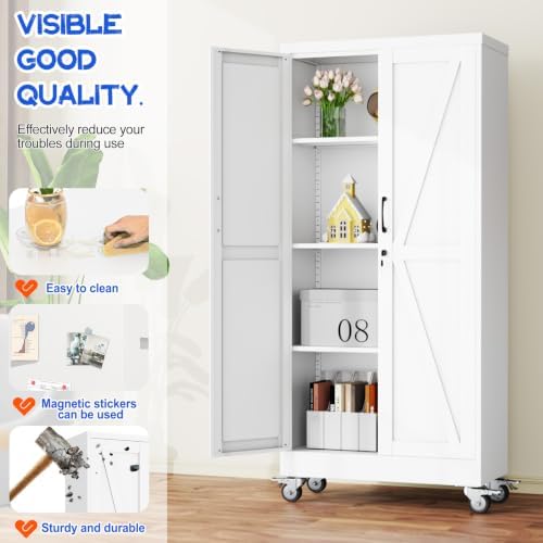 GAIOUS 61" Tall Metal Storage Cabinet - Image 4