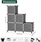 6Cube Storage Organizer Modular Stackable - Image 3
