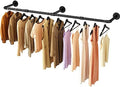 Wall Mounted Clothes Rack, 72.5in Industrial Pipe Clothing Rack by UlSpeed