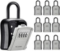 Puroma Key Lock Box Outdoor 4 Digit Code Combination Lockbox House, 10 Gray by Puroma