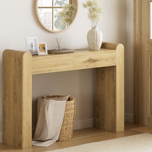 Lulive Arc Entryway Table, 47 Inch Curved Console Table - Image 2