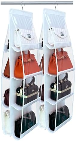Purse Organizer for Closet, Heavy Duty Hanging Handbag Storage by Zebricolo