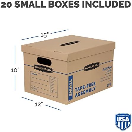 Bankers Box 20-Pack Small Classic Moving Boxes - Image 3