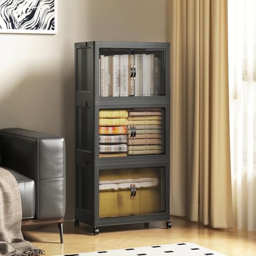 SAILUN 105Qt Stackable Storage Bins, Storage Cabinet by SAILUN