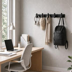 Coat Rack Wall Mounted with 5 Hooks, Heavy Duty Stainless Steel Wall Hooks - Image 5