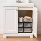 IRIS USA 4-Pack, 6 Qt. Small Stacking Drawer Storage Organizer - Image 6