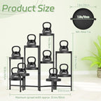 iDavosic.ly Plant Stand Indoor Outdoor, 10 Tier Metal Corner Shelf - Image 2
