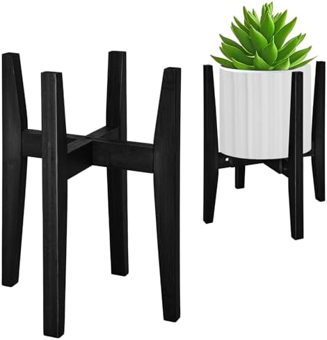 Rnined Plant Stand Indoor, Bamboo Plant Shelf, Adjustable Corner Plants Flower by PlantsHomeFun