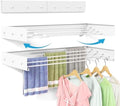 BAKON Wall Mounted Drying Rack 32'', Hidden Clothes Drying Rack by BAKON