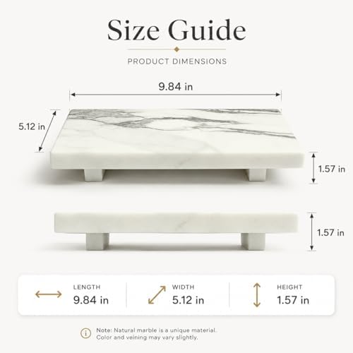 White Marble Pedestal Stand for Vanity & Bathroom - Image 4