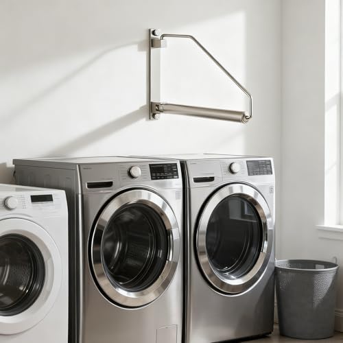 Folding Wall Mounted Clothes Hanger Rack Clothes Hook Solid Brass - Image 4