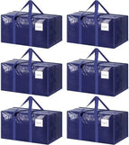 6 Pack Extra Heavy Duty Large Moving Bags by Fygrip