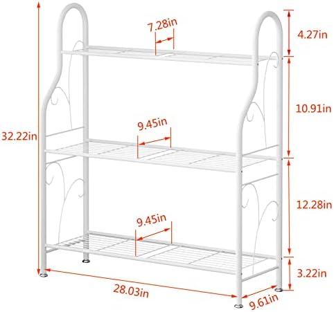 SORCEDAS Plant Stand Indoor Outdoor 3 Tier Metal Corner Flower Shelf - Image 6
