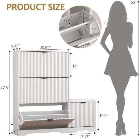HUANLEGO Shoe Cabinet Storage for Entryway - Image 2