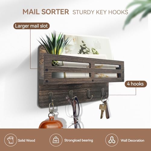 Key Holder Wall Mount Farmhouse Key Hooks - Image 4