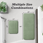 HUXMEYSON Bathroom Rugs Sets 2 Piece, Non-Slip & Quick Dry Bath Mat Set - Image 2