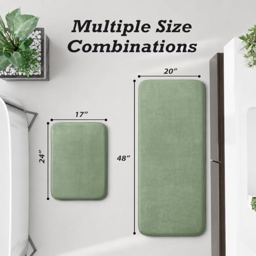 HUXMEYSON Bathroom Rugs Sets 2 Piece, Non-Slip & Quick Dry Bath Mat Set - Image 2
