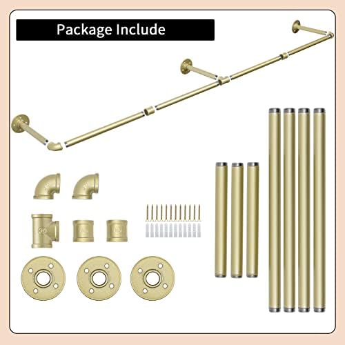 Oroonoko 72" Wall Mounted Clothes Rack, Closet Rods - Image 4