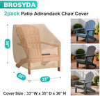Adirondack Outdoor Chair Covers Waterproof 33"Wx35"Dx36"H - Image 2